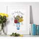 Personalized Family Flower Bouquet Print product