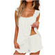Women’s Ruffle Strap Cami Short Pajama Set product
