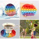 Rainbow Bubble Popper Anti-Stress Fidget Toy (2- or 4-Pack) product