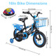 Kids' Bike with Training Wheels and Basket (12" or 16") product