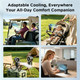 Flexible Tripod or Desktop Personal Cooling Fan product