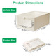 Foldable Linen Closet Storage Bin with Clear Window and Handle (4-Pack) product