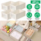 Foldable Linen Closet Storage Bin with Clear Window and Handle (4-Pack) product