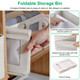 Foldable Linen Closet Storage Bin with Clear Window and Handle (4-Pack) product