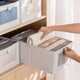 Foldable Linen Closet Storage Bin with Clear Window and Handle (4-Pack) product