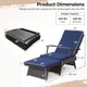 Folding Wicker Chaise Lounge (1- or 2-Pack) product