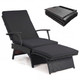 Folding Wicker Chaise Lounge (1- or 2-Pack) product