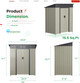 Small Outdoor Storage Tool Shed with Sliding Door  product