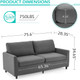 75.6" Sofa Couch with Removable Couch Cover product