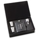 Personalized Black Stainless Steel Flask Set product