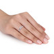 3/8 Carat (ctw) Princess-Cut Lab-Created White Sapphire Infinity Ring product