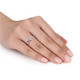 1/3 Carat (ctw)  Lab-Created White Sapphire Infinity Ring  with Diamonds product