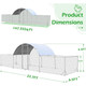 Chicken Coop Run Dome Walk-in Metal Chicken Cage product