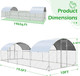 196 Sq.Ft Large Dome Walk-in Metal Chicken Cage product