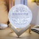 3D Printed Engraved Moon Lamp product