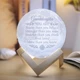 3D Printed Engraved Moon Lamp product