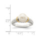 8-9mm Cultured Freshwater Pearl Ring in Sterling Silver with 14K Gold Accents product