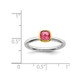 3/5 Carat (ctw) Pink Tourmaline Ring in Sterling Silver with 14K Accents product