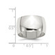 12mm Men's Sterling Silver Wedding Band Ring product