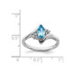 1/2 Carat (ctw) Marquise-Cut Blue Topaz Ring in Sterling Silver product