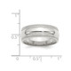 8mm Men's Sterling Silver Double Milgrain Wedding Band Ring product