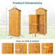 Outdoor Garden Storage Shed with Compartment and Foldable Table product