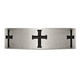 Men's Titanium Cross 7mm Brushed Wedding Band Ring product