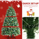 5ft Pre-Lit Snowy Hinged Christmas Tree with 11 Flash Modes and 250 LED Lights product