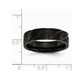 6mm Mens' Black Plated Titanium Swirl Design Band Ring product