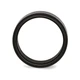 9mm Men's Black Plated Stainless Steel Brushed Cross Wedding Band Ring product