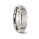 6mm Men's Greek Key Titanium Satin-Polished Wedding Band Ring product