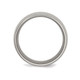 12mm  Men's Chisel  Titanium Brushed Wedding  Band Ring product