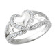 Pure Heart Ring in Sterling Silver with Synthetic Cubic Zirconia (CZ) product