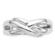 Cocktail X Dome Polished Ring in 14K White Gold product