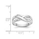 Cocktail X Dome Polished Ring in 14K White Gold product