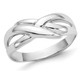 Cocktail X Dome Polished Ring in 14K White Gold product