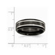 7mm Men's Chisel Comfort-Fit Black Titanium Wedding Band Ring product