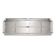 8mm Men's Chisel Satin Stainless Steel Comfort-Fit Grooved Wedding Band product