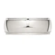 8mm Men's Chisel Stainless Steel Ridged Edge Polished Wedding Band Ring product