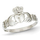 Ladies 14K White Gold Polished Claddagh Ring product