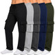 Women's Loose Fit Fleece Lined Cargo Joggers (3-Pack) product