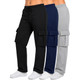 Women's Loose Fit Fleece Lined Cargo Joggers (3-Pack) product