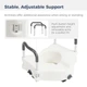Drive Medical Preservetech Secure Lock Raised Toilet Seat product