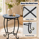 Metal Mosaic Patio Side Table  product