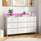 LED Fabric Drawer Dresser  product