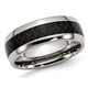 8mm Men's Chisel Stainless Steel and Carbon Fiber Wedding Band Ring product