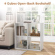 4-Cube Open Bookshelf with Anti-Tip Kits and Non-Slip Footpads product