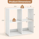 4-Cube Open Bookshelf with Anti-Tip Kits and Non-Slip Footpads product