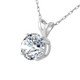 2 Carat Lab Created Diamond Solitaire Necklace In 14K Gold product
