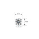 1 1/2 Carat Lab Created Diamond Stud Earrings in White Gold product